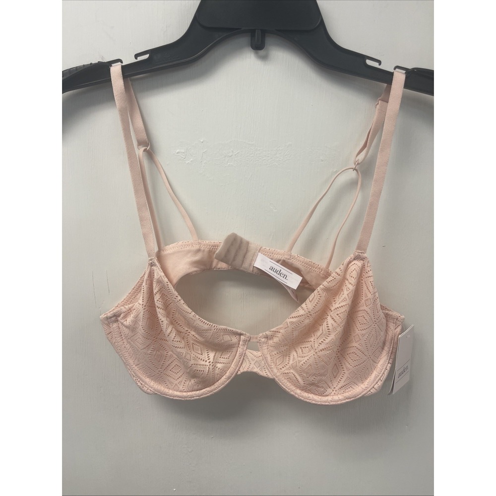 New Auden Women's Pink Underwire Sheer Sexy Bra Adjustable Straps Size 36A
